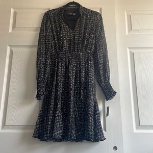 Just TAYLOR Petite Ruffled-Hem Smocked-Waist long sleeves Dress, 4